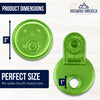 Mason Jar Lids Wide Mouth Plastic 4 Pack Leak Proof with Flip Cap Pouring Spout & Drink Hole - Spring Color Mix Accessories Brewing America