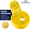 Mason Jar Lids Wide Mouth Plastic 4 Pack Leak Proof with Flip Cap Pouring Spout & Drink Hole - Yellow Accessories Brewing America