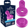 Mason Jar Lids Wide Mouth Plastic 4 Pack Leak Proof with Flip Cap Pouring Spout & Drink Hole - Very Berry Accessories Brewing America