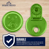 Mason Jar Lids Wide Mouth Plastic 4 Pack Leak Proof with Flip Cap Pouring Spout & Drink Hole - Lime Green Accessories Brewing America