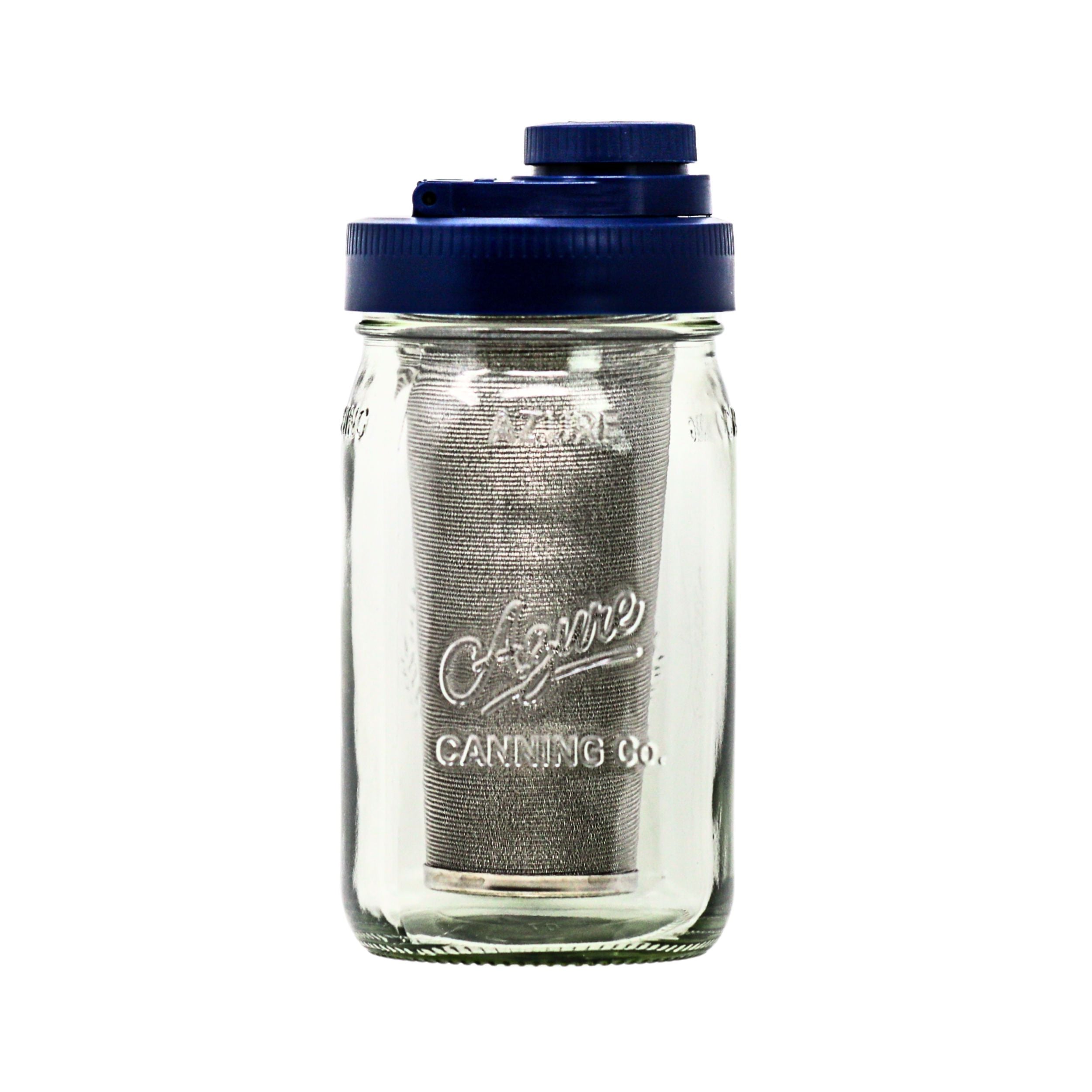 Cold Brew Coffee Maker Kit: Wide Mouth for Coffee, Infused Tea, Alcohol - 1 Quart 32 oz Old Glory Blue Cold Brew Coffee Maker Brewing America