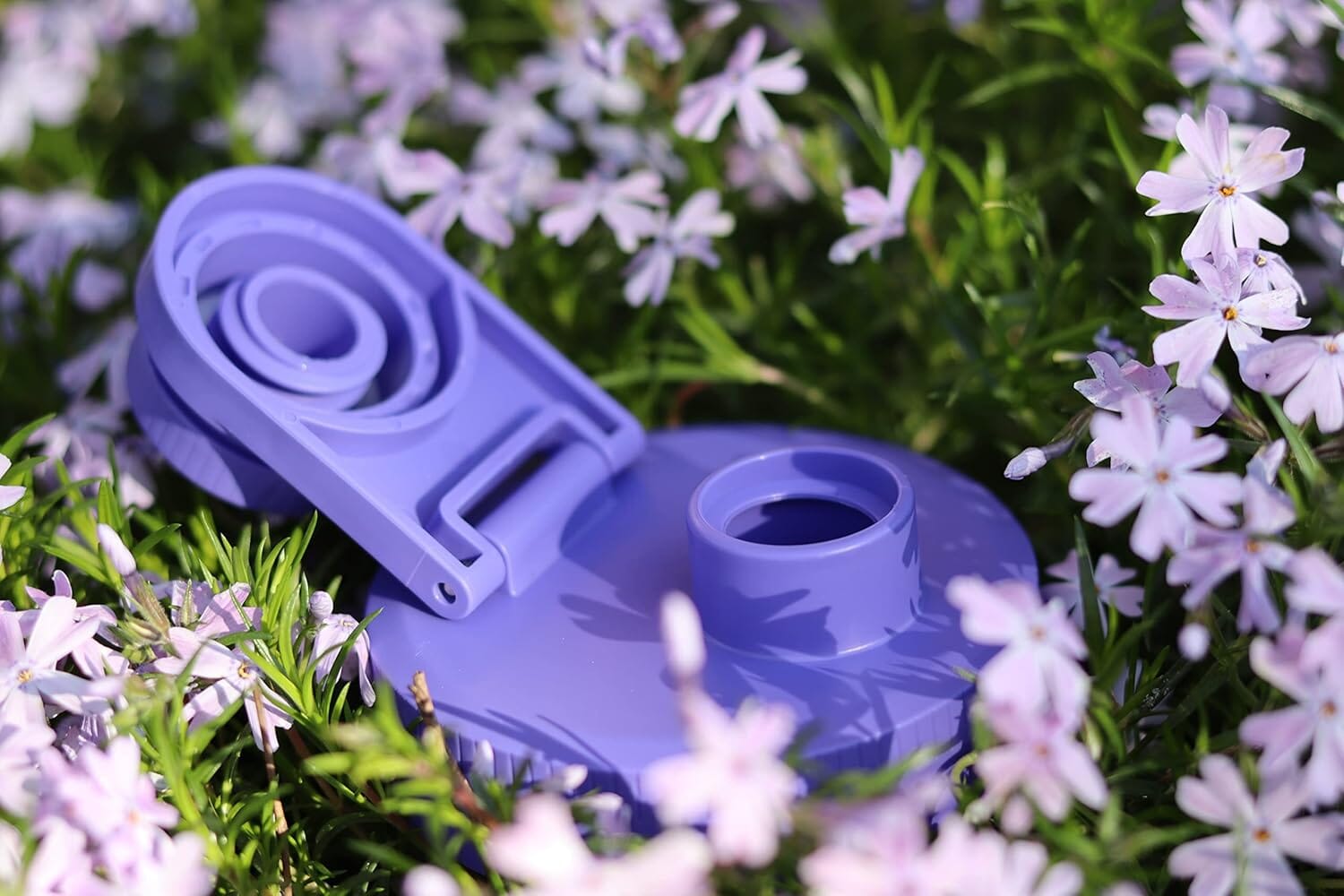 Glass Creamer Jar with Pouring Lid, 1 Pint (16 oz) Wide Mouth Azure Standard Mason Jar with Violet Purple Pour Lid, for Milk, Sugar, and Cream, 1-Pack Serving Pitchers & Carafes Brewing America