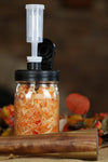 Fermentation Kit Lid for Wide Mouth Mason Jars (Jars Not Included) Black Fermenting Kit Accessories Brewing America