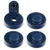 Mason Jar Lids Wide Mouth Plastic 4 Pack Leak Proof with Flip Cap Pouring Spout & Drink Hole Old Glory Blue Accessories Brewing America