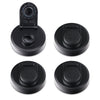 Mason Jar Lids Wide Mouth Plastic 4 Pack Leak Proof with Flip Cap Pouring Spout & Drink Hole Black Accessories Brewing America