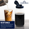 Cold Brew Coffee Maker Kit: Wide Mouth for Coffee, Infused Tea, Alcohol - 2 Quart 64 oz Old Glory Blue Accessories Brewing America