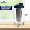 Cold Brew Coffee Maker Kit: Wide Mouth for Coffee, Infused Tea, Alcohol - 1 Quart 32 oz Old Glory Blue Cold Brew Coffee Maker Brewing America