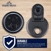 Mason Jar Lids Wide Mouth Plastic 4 Pack Leak Proof with Flip Cap Pouring Spout & Drink Hole Black Accessories Brewing America