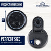 Mason Jar Lids Wide Mouth Plastic 4 Pack Leak Proof with Flip Cap Pouring Spout & Drink Hole Black Accessories Brewing America