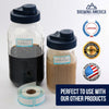 Dissolvable Food Labels for Food Containers Glass, Plastic or Metal No Scrubbing, No Residue - TEAL Accessories Brewing America
