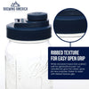 Glass Mason Jar Pitcher with Pour Lids - Ball Jars, 1 Quart (32 oz) Wide Mouth, Old Glory Blue 2-Pack Serving Pitchers & Carafes Brewing America