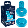 Mason Jar Lids Wide Mouth Plastic 4 Pack Leak Proof with Flip Cap Pouring Spout & Drink Hole Teal Accessories Brewing America