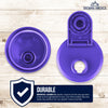 Mason Jar Lids Wide Mouth Plastic 4 Pack Leak Proof with Flip Cap Pouring Spout & Drink Hole Violet Purple Accessories Brewing America