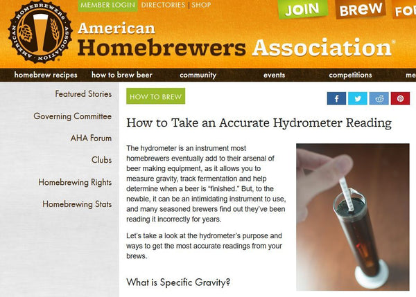 How to Take an Accurate Hydrometer Reading