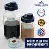 Dissolvable Food Labels for Food Containers Glass, Plastic or Metal No Scrubbing, No Residue - Black Accessories Brewing America 