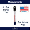 thumbnail image 2 of Brewcraft 11.625" Glass Floating Thermometer – Essential For Homebrewing Beer & Fermenting 2 of 14