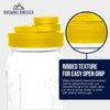 Mason Jar Lids Wide Mouth Plastic 4 Pack Leak Proof with Flip Cap Pouring Spout & Drink Hole - Yellow Accessories Brewing America 