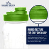 Pint & Half Jar with Lime Green Pouring Lid – Functional & Stylish Storage With Wide Mouth Azure Standard Mason Jar 24 Ounce 2-Pack Serving Pitchers & Carafes Brewing America 