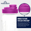 Pint & Half Jar with Very Berry Pouring Lid – Functional & Stylish Storage With Wide Mouth Azure Standard Mason Jar 24 Ounce 1-Pack Serving Pitchers & Carafes Brewing America 