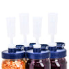 Fermentation Kit Lid for Wide Mouth Mason Jars (Jars Not Included) Blue Fermenting Kit 4 Pack Food Fermentation Brewing America 