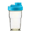 Travel Cup with Pouring Lid, 1 Pint (16 oz) Nesting Jar with Teal Wide Mouth Ball Mason Jar Pour Lid Serving Pitchers & Carafes Brewing America 
