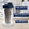 Cold Brew Coffee Maker Kit: Wide Mouth for Coffee, Infused Tea, Alcohol - 1 Quart 32 oz Old Glory Blue Cold Brew Coffee Maker Brewing America 
