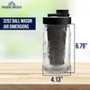Cold Brew Coffee Maker Kit: Wide Mouth for Coffee, Infused Tea, Alcohol - 1 Quart 32 oz Black Lid Accessories Brewing America 