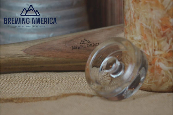 Acacia Wood Vegetable Fermentation Tamper - Cabbage Sauerkraut Pounder Accessories Brewing America 