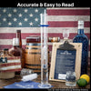 American-Made Alcohol Hydrometer Tester 0-200 Proof & Tralle Pro Series Traceable - For Distilling Single Hydrometer Brewing America 