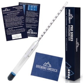 American-Made Precision Hydrometer Alcohol by Volume ABV Tester - Accurate Final Gravity