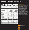 Peak Refuel Sweet Pork & Rice Freeze Dried Food 6.07 oz Prepared Meals & Entrées Brewing America 